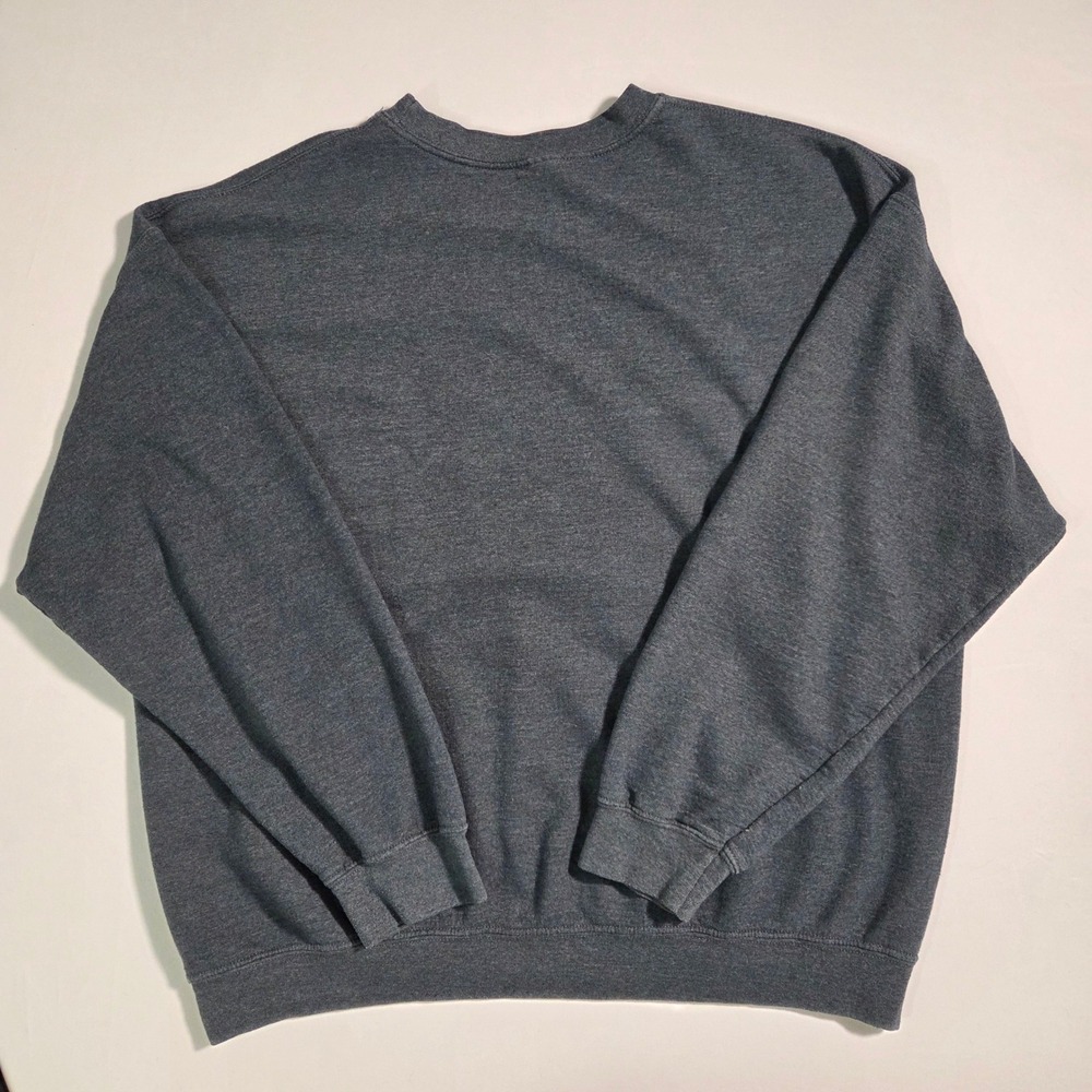 Mens‎ Woodstock Peace Love Music Graphic Sweatshirt Charcoal Gray Large - Picture 7 of 7